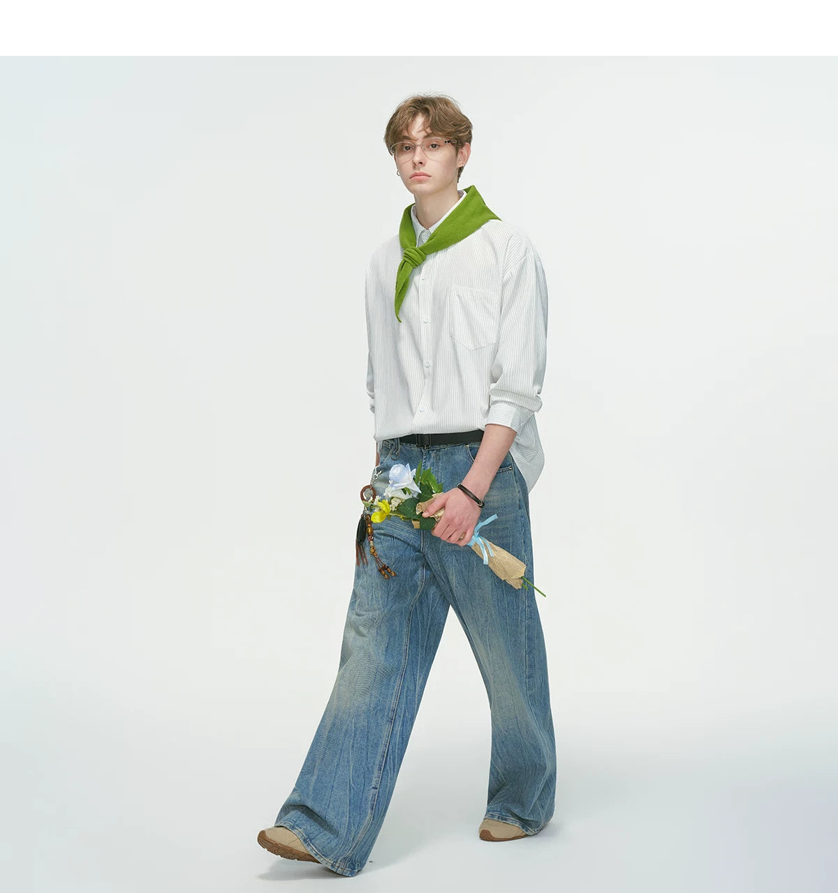 Verde Stripe Breeze Overshirt