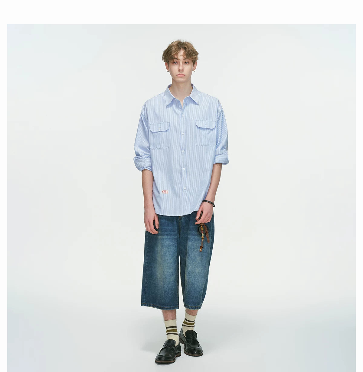Skyline Pinstripe Utility Shirt
