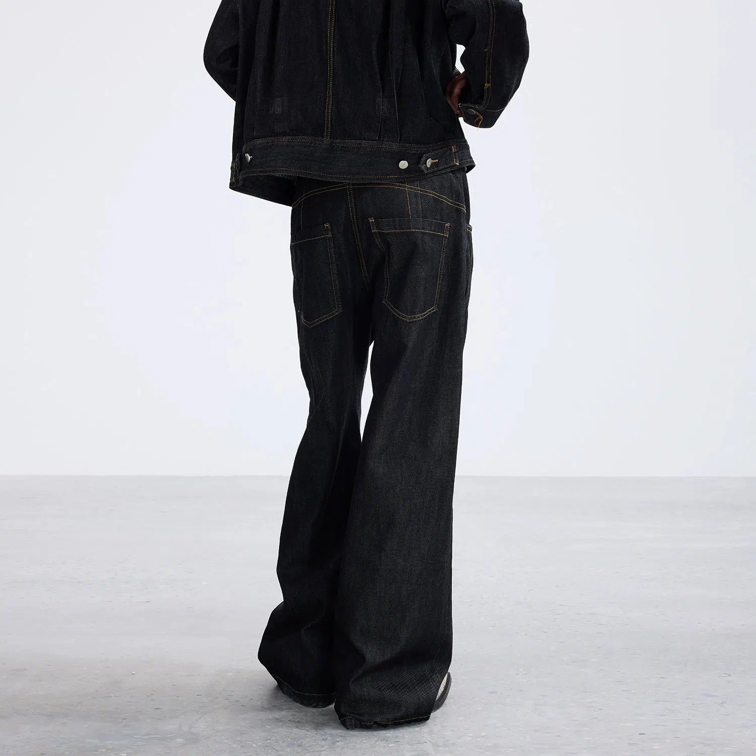 Urban Swagger Wide-Leg Denim Jeans - chiclara