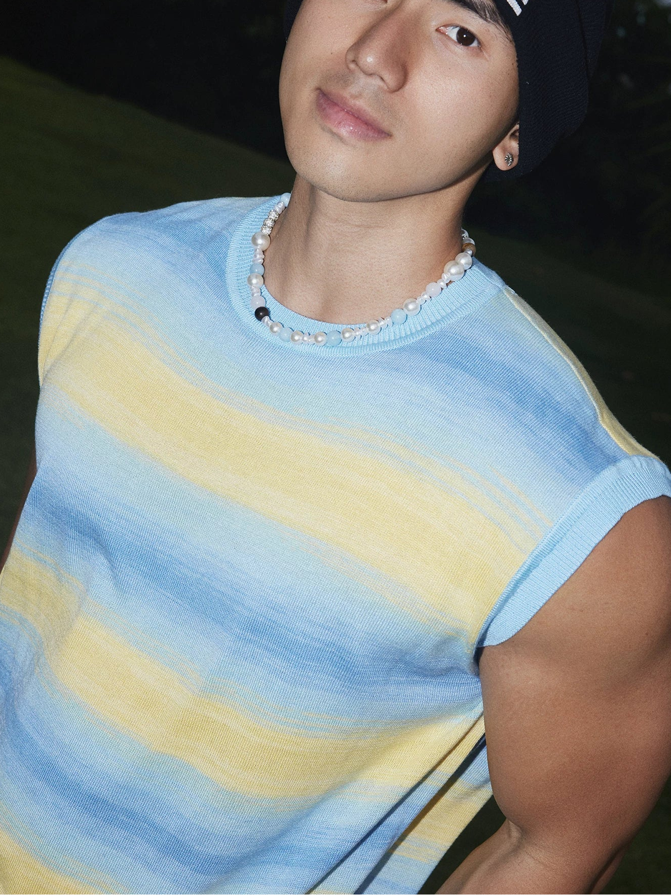 Sunrise Tide Gradient Knit Muscle Tank
