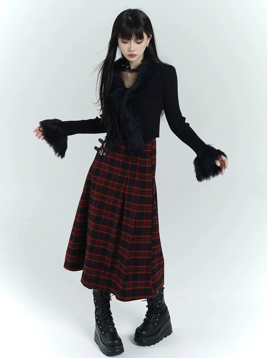 Gothic Fur Trim Cardigan