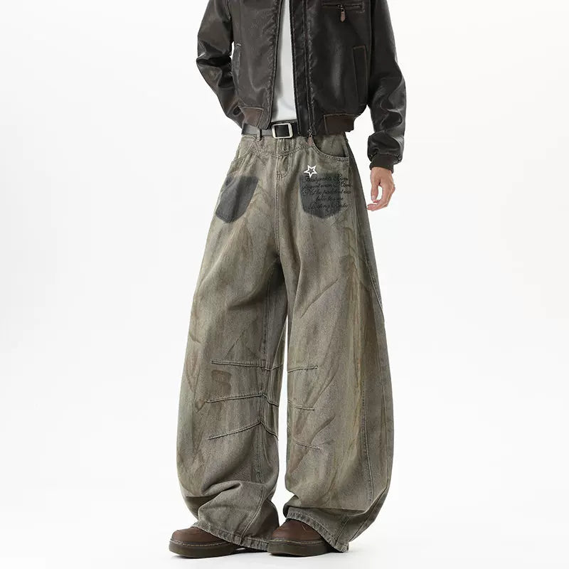 Rust Drift Graffiti Balloon Jeans