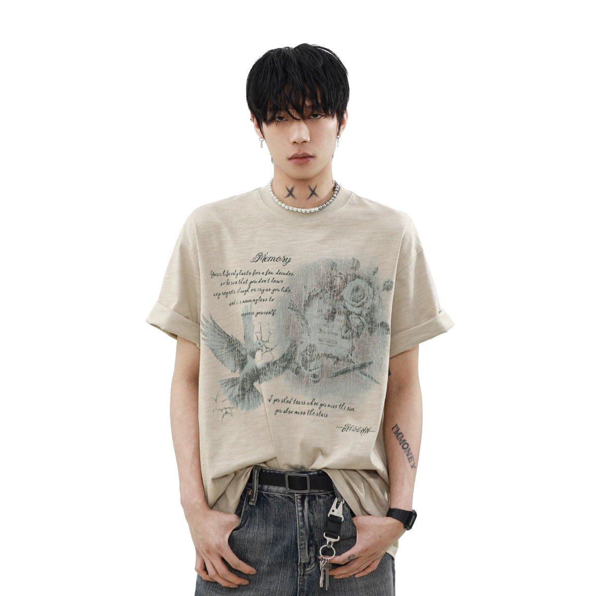 Faded Memory Dove Graphic Tee