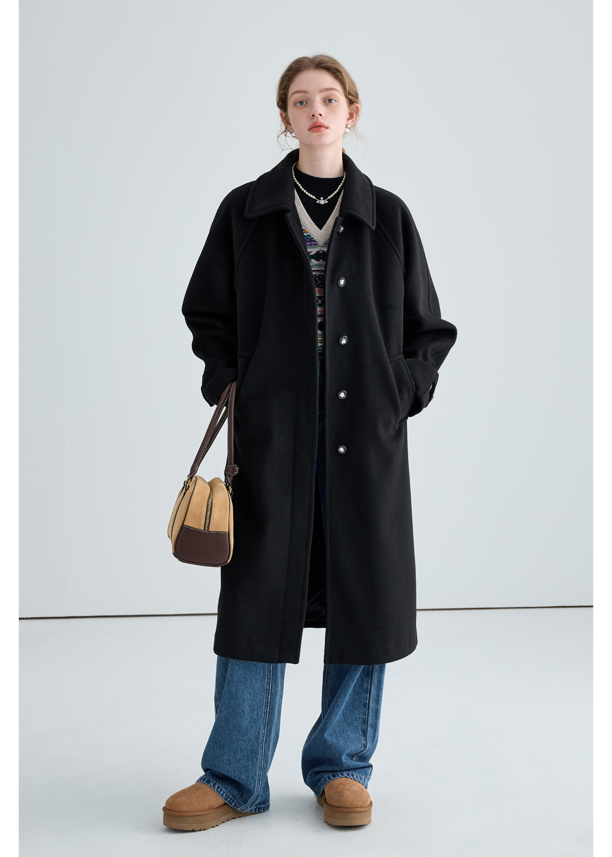 Winter Woolen Down Coat - chiclara