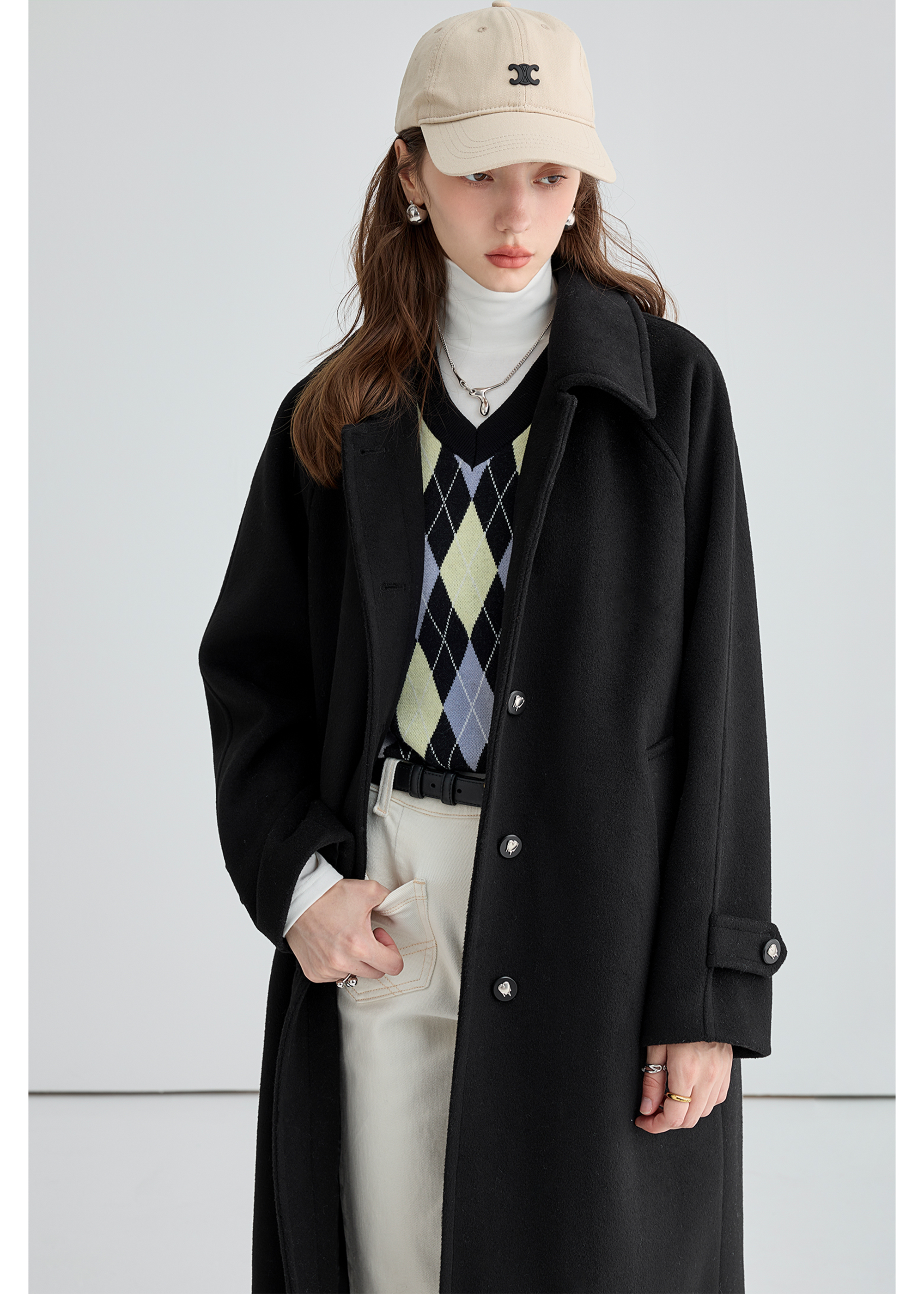 Winter Woolen Down Coat - chiclara