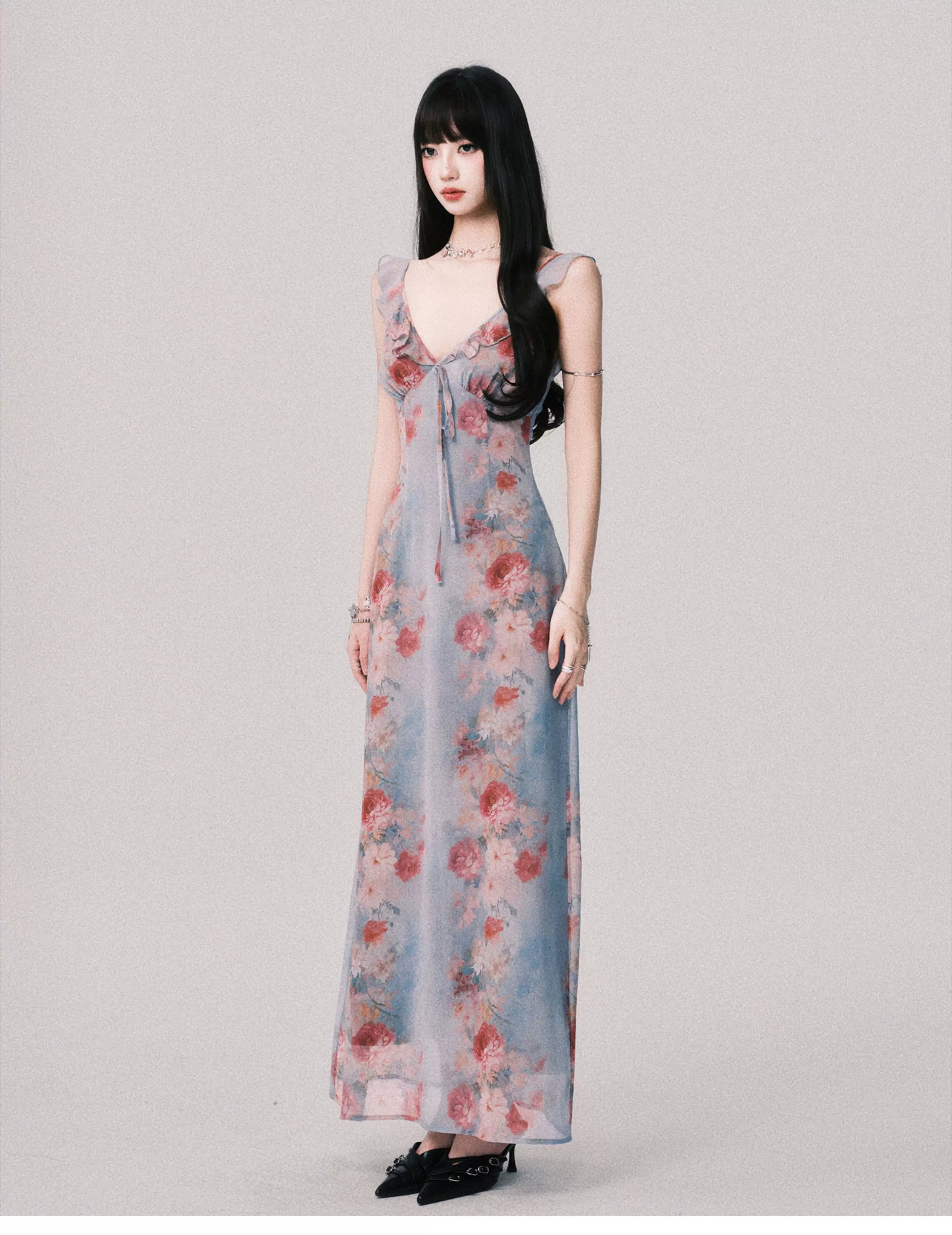 Cloud Petal Reverie Maxi Dress