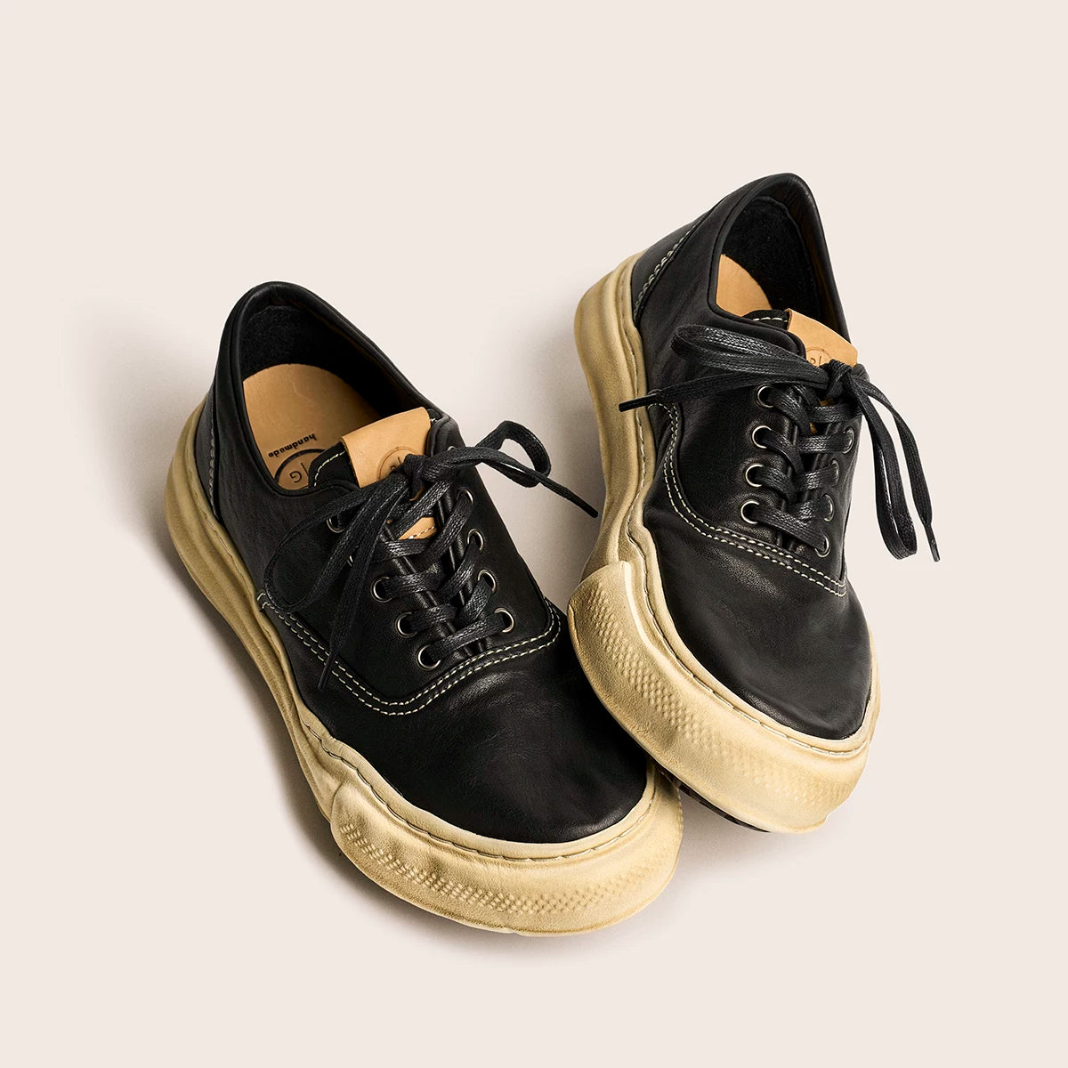 Distressed Washed Sneakers Retro Dissolved Shoes