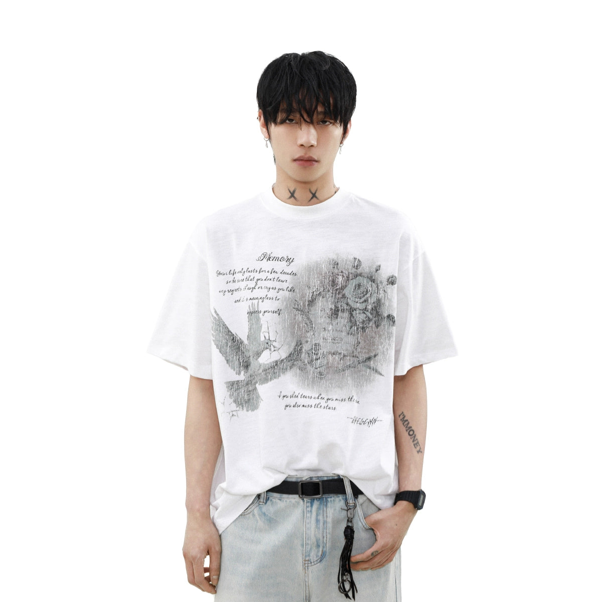 Faded Memory Dove Graphic Tee