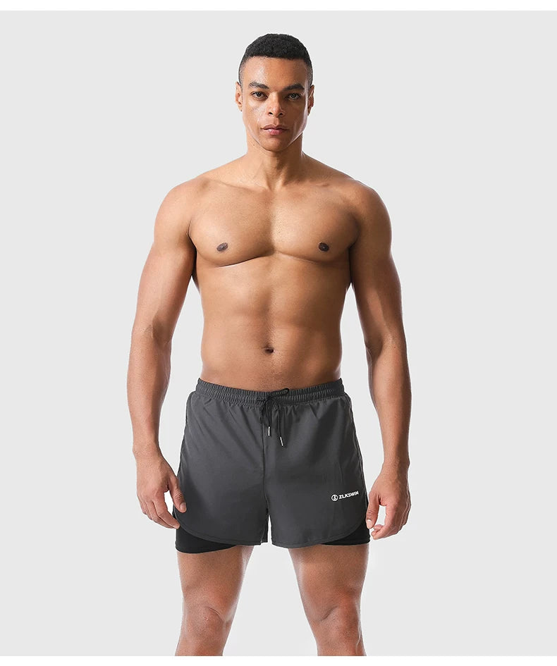 Twin-Layer Rapid-Dry Shield Swim Shorts