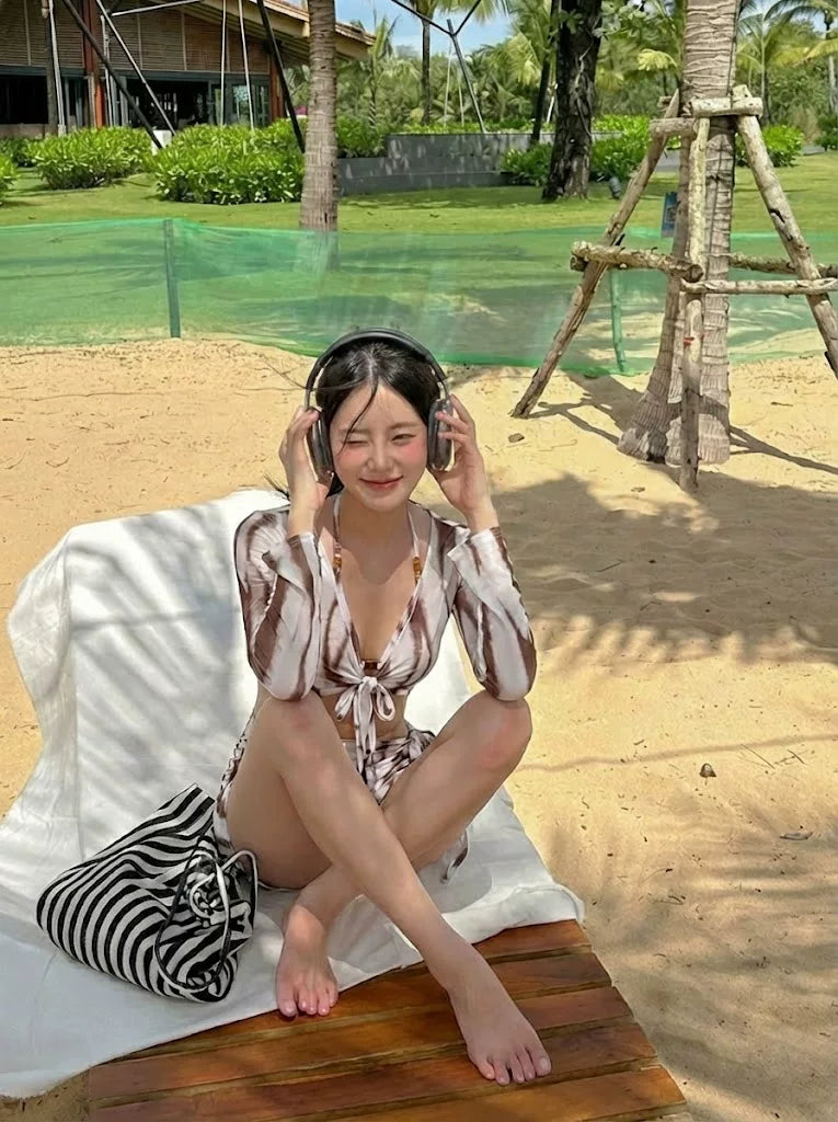 Sunset Drift Tie-Dye Beach Co‑Ord Set
