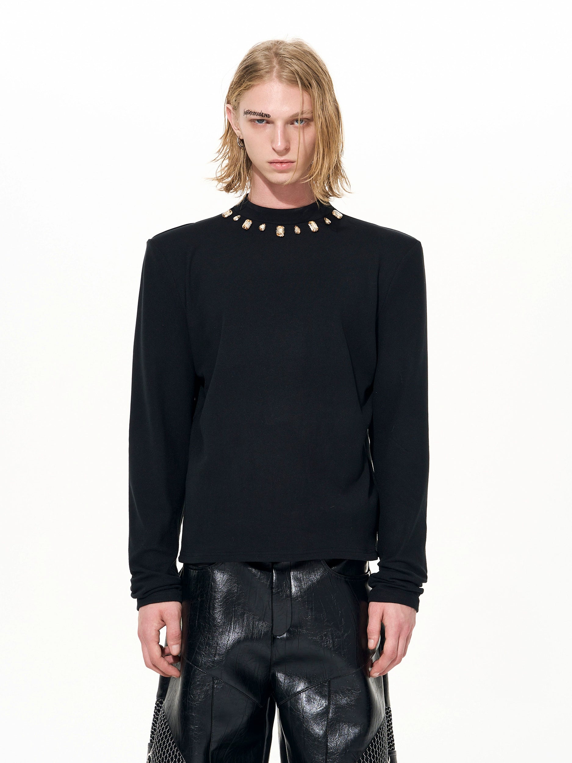 Gilded Halo Gem Neck Longsleeve