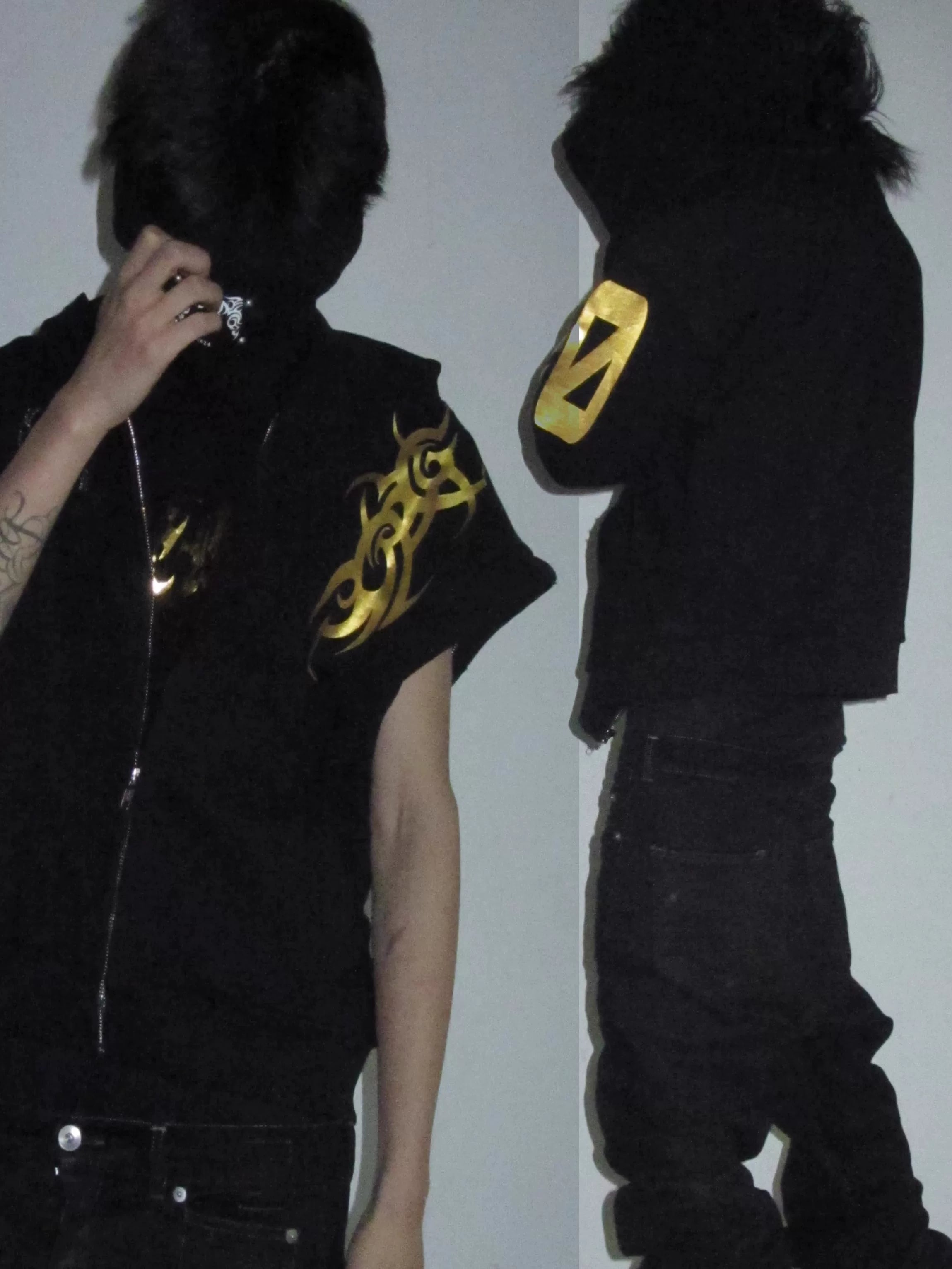 Solar Fang Fur-Hood Tribal Zip Hoodie
