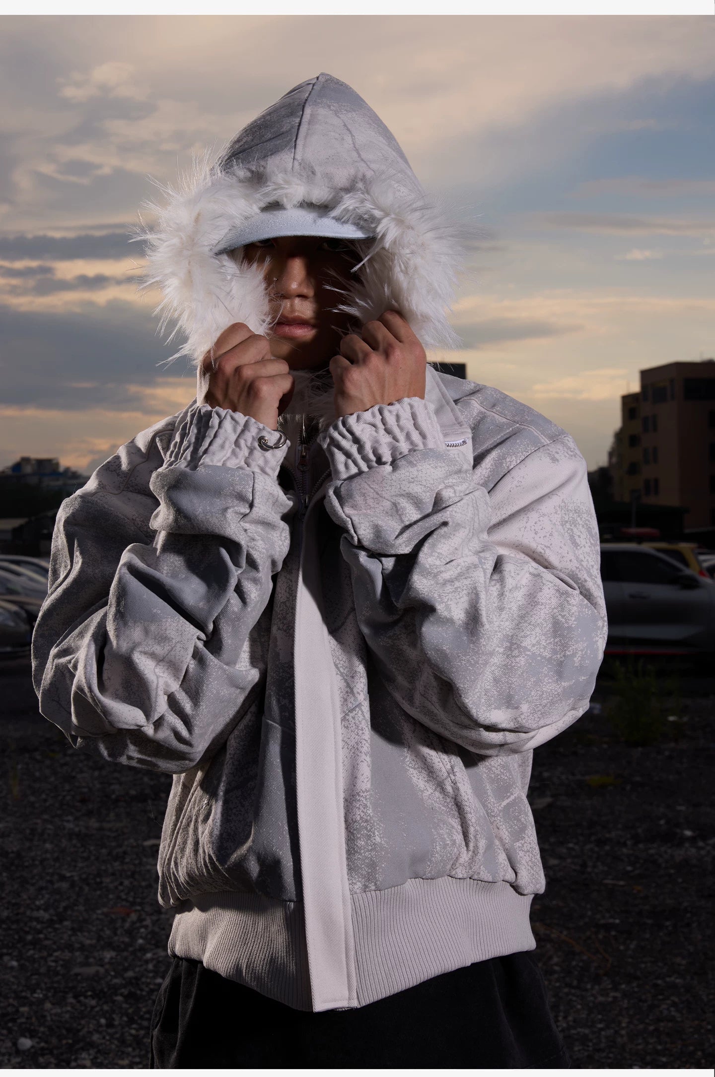 Frostbite Target Halo Puffer Jacket