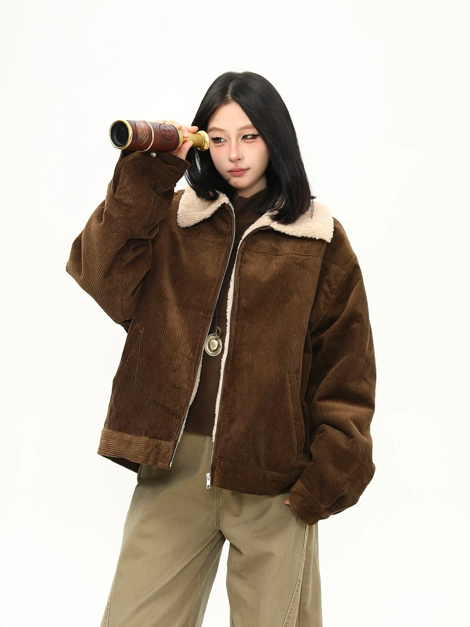 Vanilla Corduroy Cozy Jacket