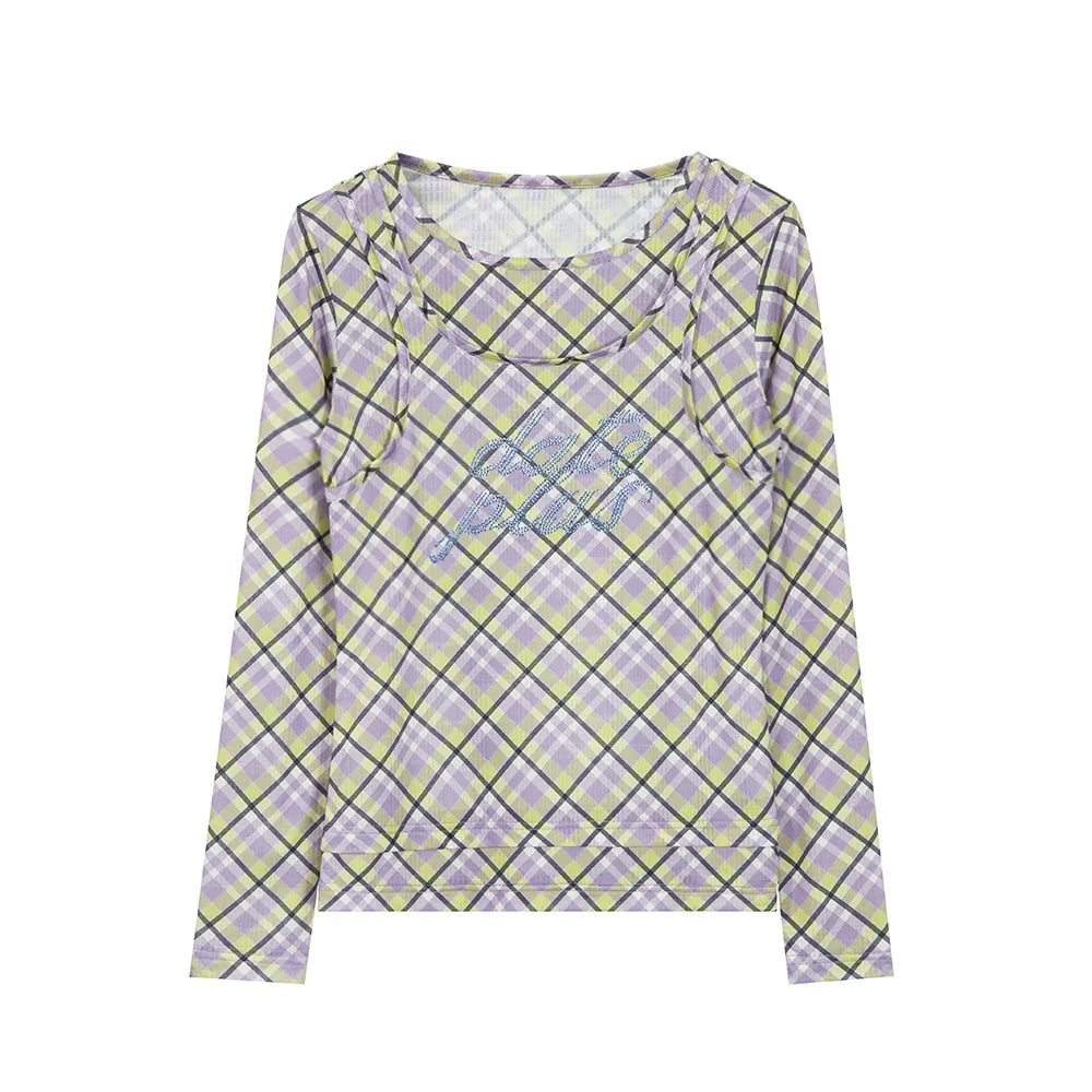 Gingham Date Plus Long Sleeve Shirt