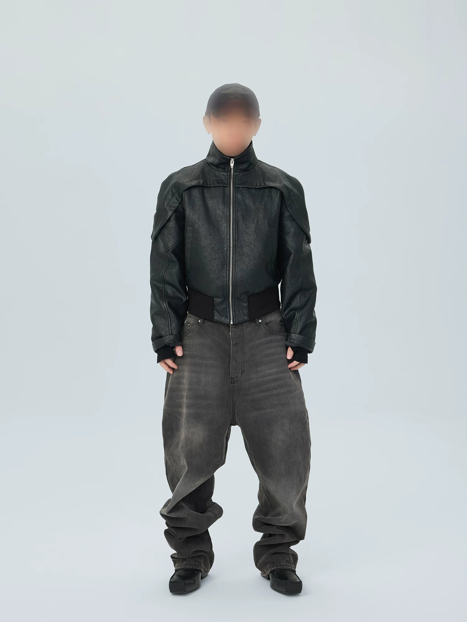 Charcoal Drift Balloon Stack Jeans