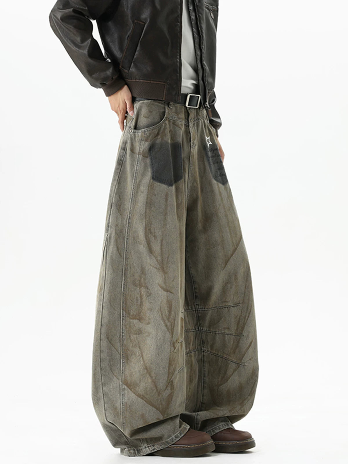 Rust Drift Graffiti Balloon Jeans