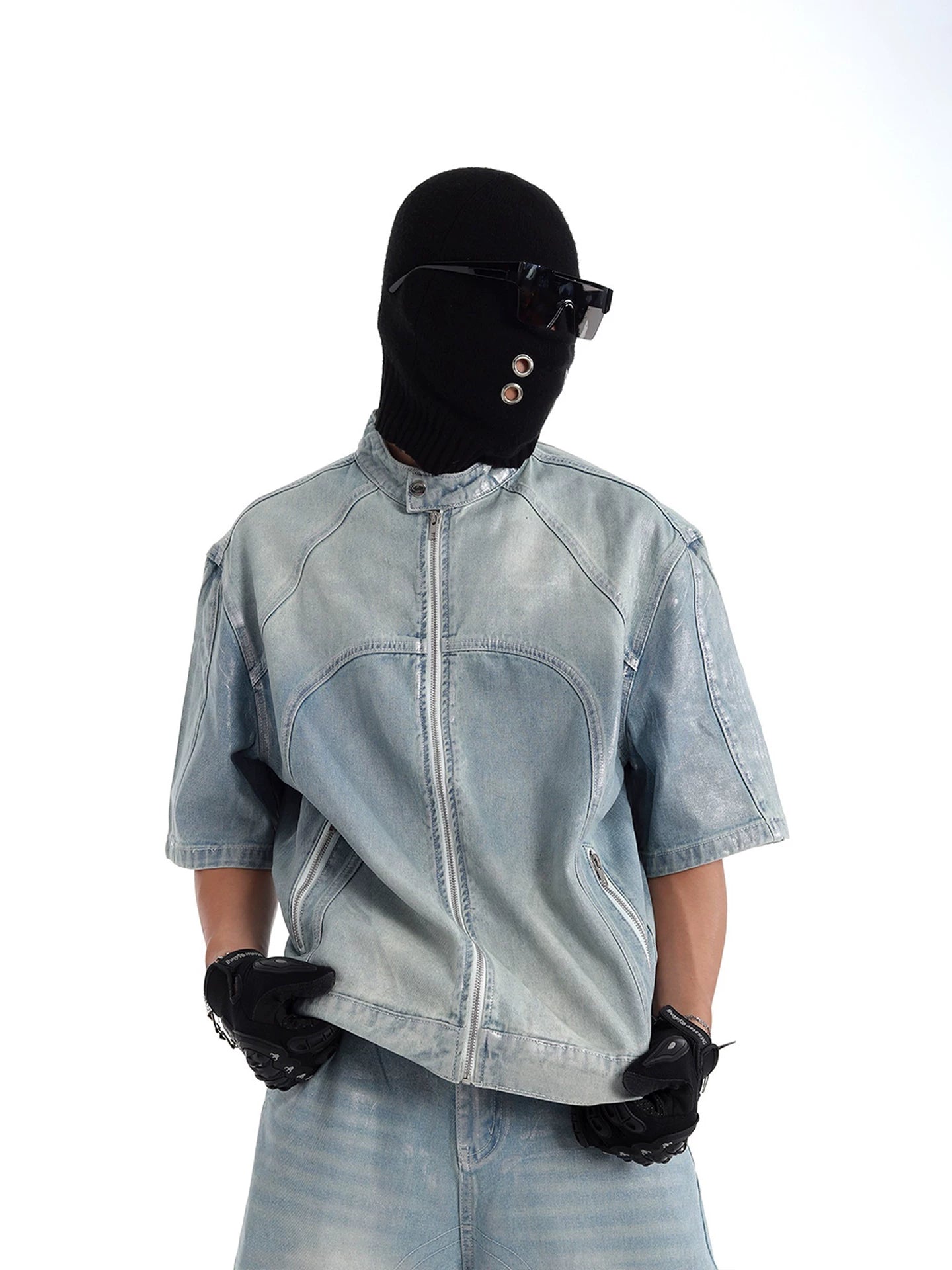 Glacier Moto Zip Denim Jacket