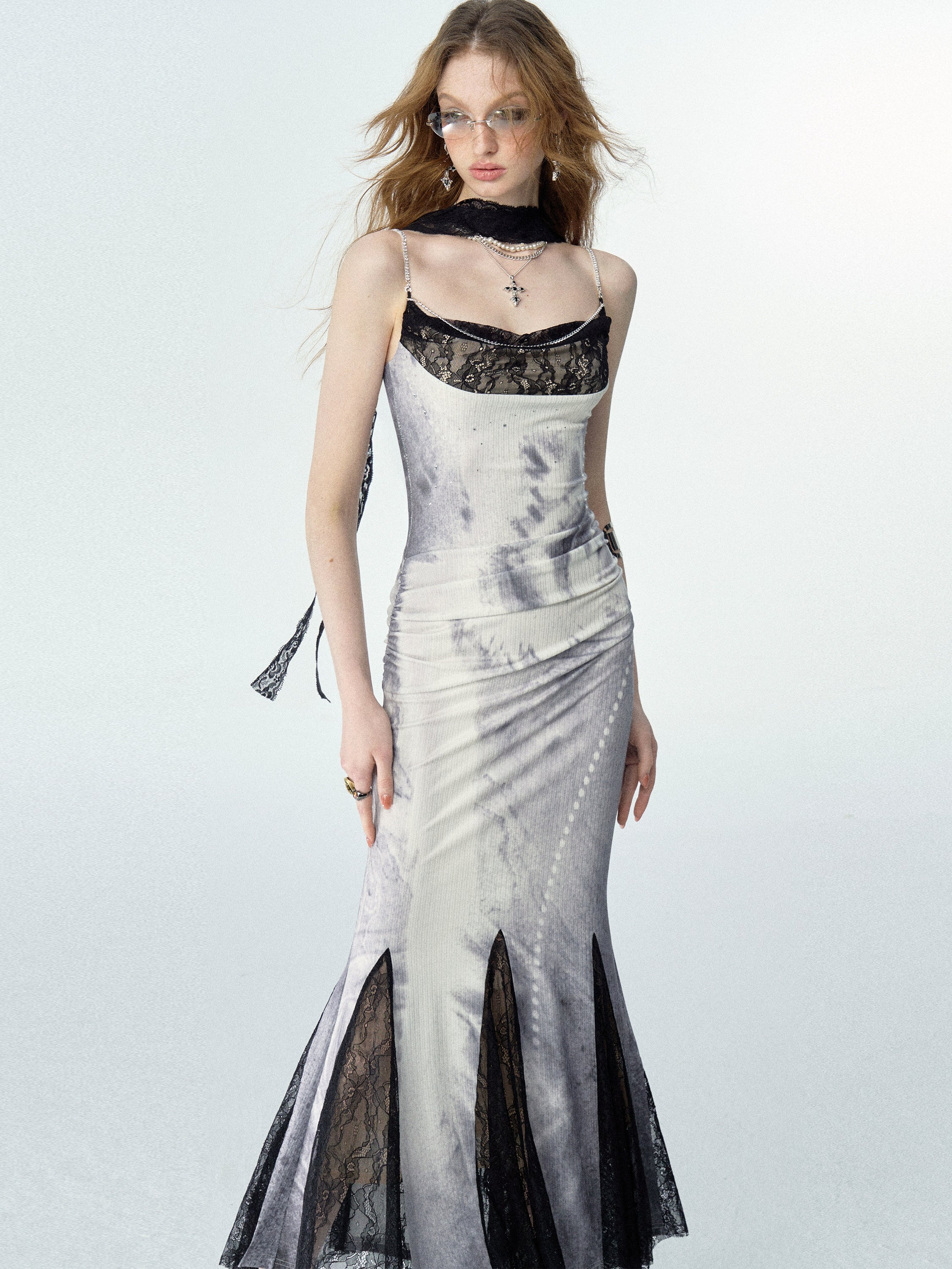 Of Akiva Two-Tone Mermaid Gown