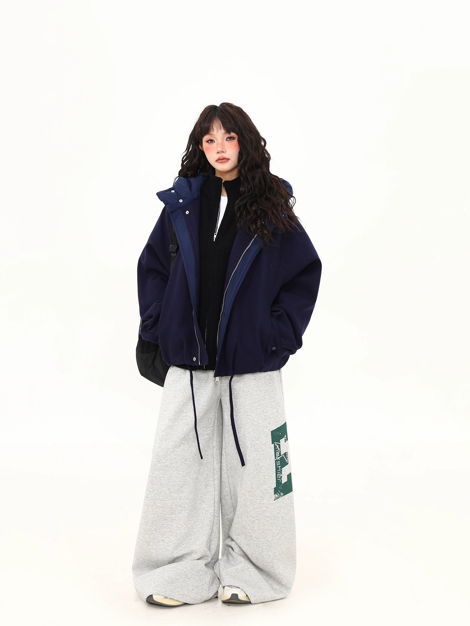 Midnight Harbor Dual-Layer Hooded Jacket