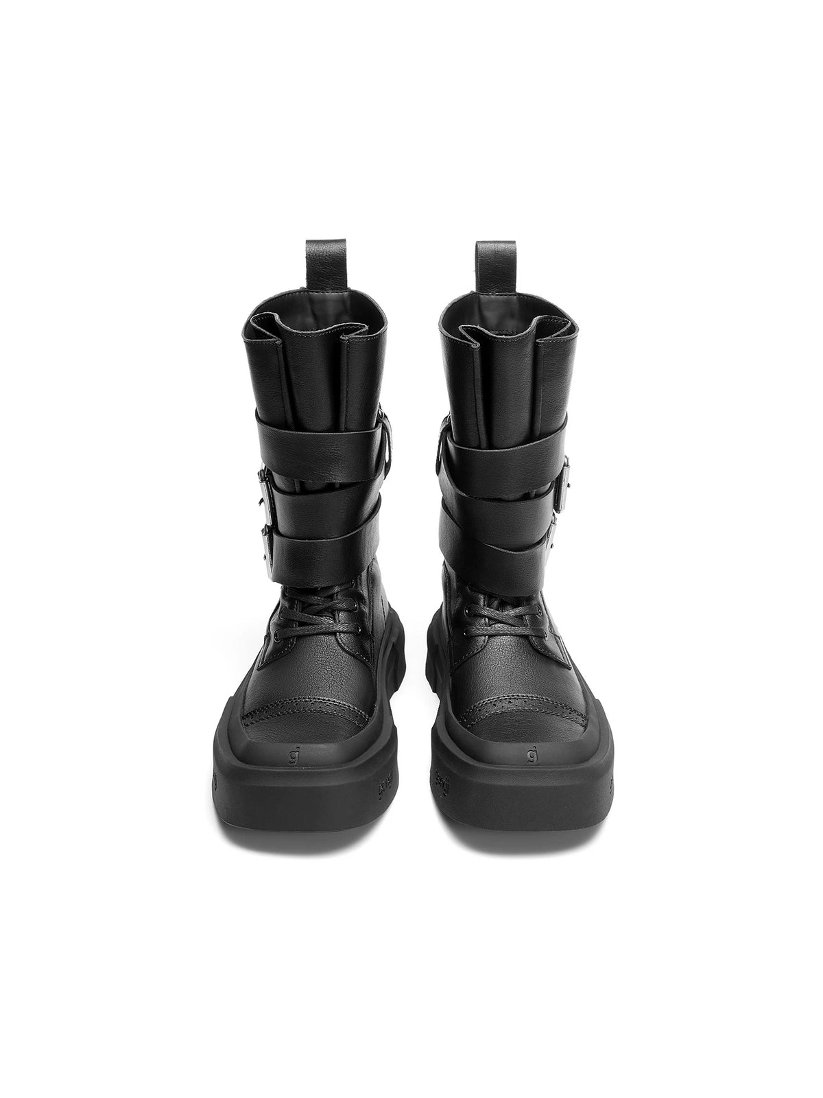 Frontier Double Buckle Platform Boots