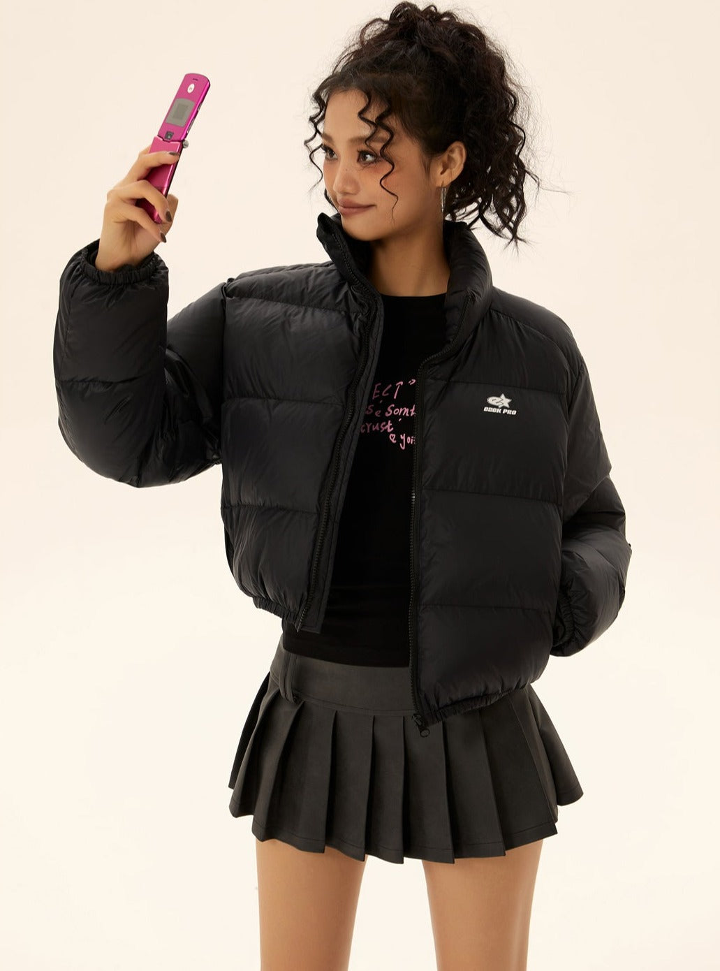 Urban Short Style 90Fil Puffer Jacket - chiclara