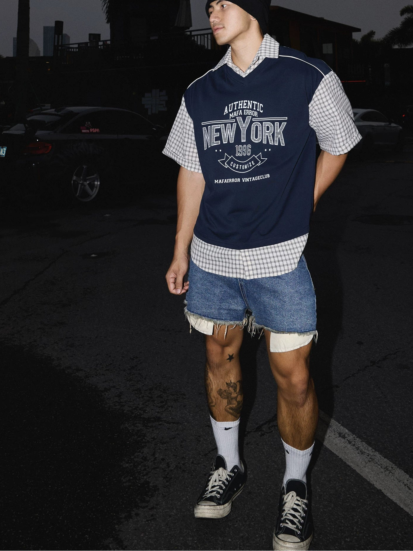 Vintage Varsity Layered Tee