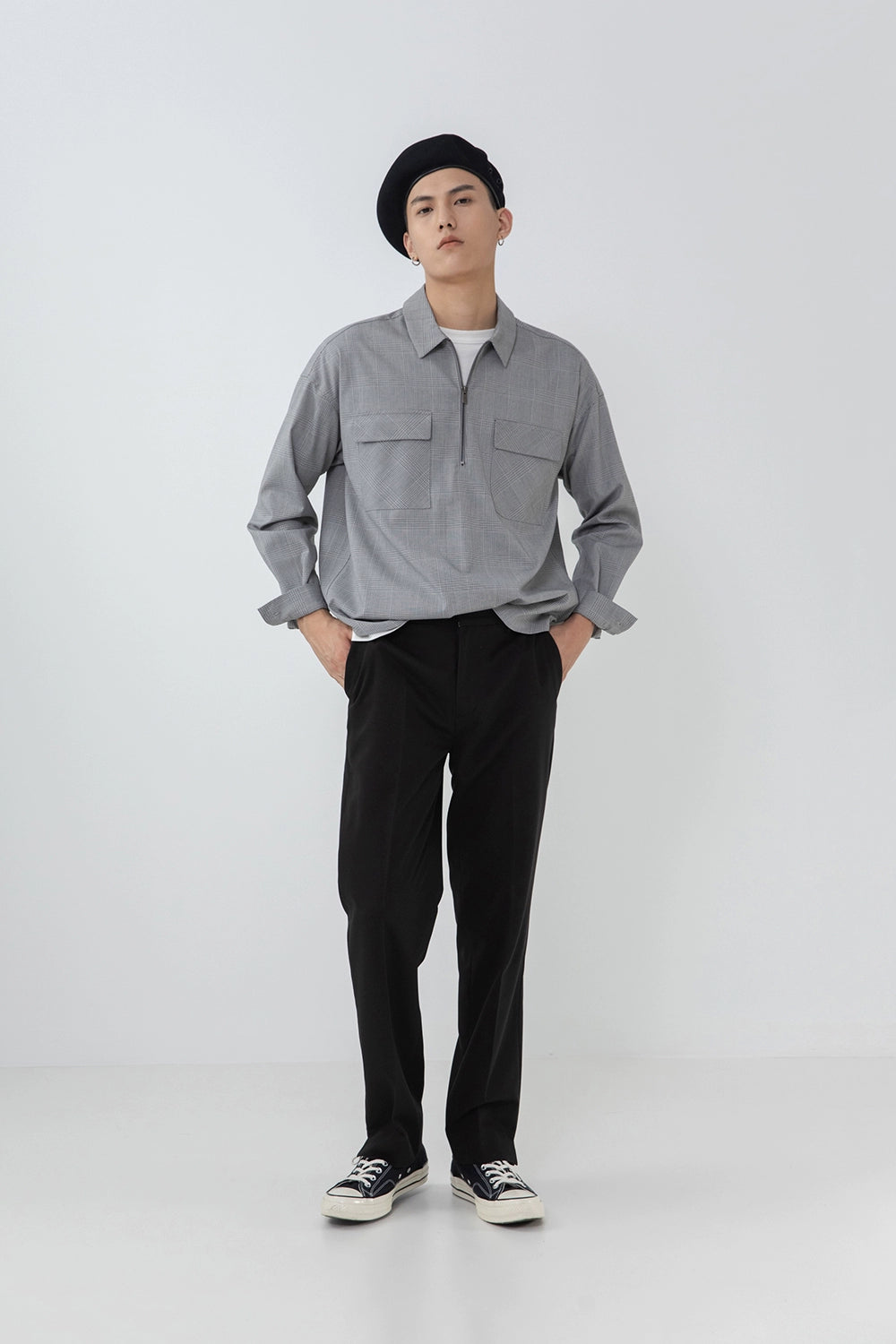 Split Hem Straight Pants