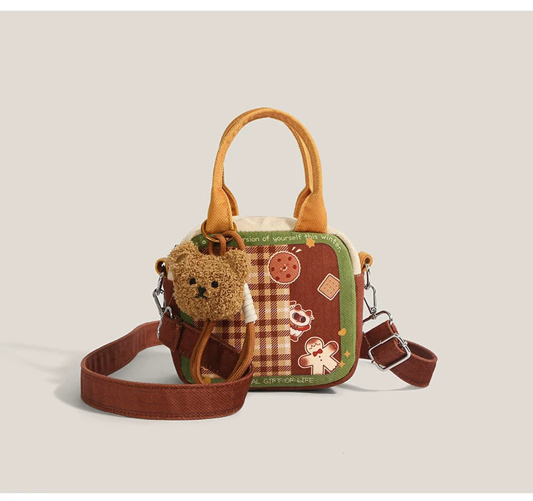 Gingerbread Teddy Picnic Crossbody
