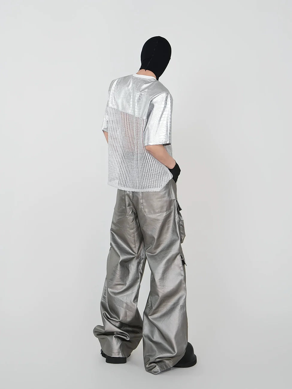 CyberChrome Mesh Panel Tee and Pants Setup