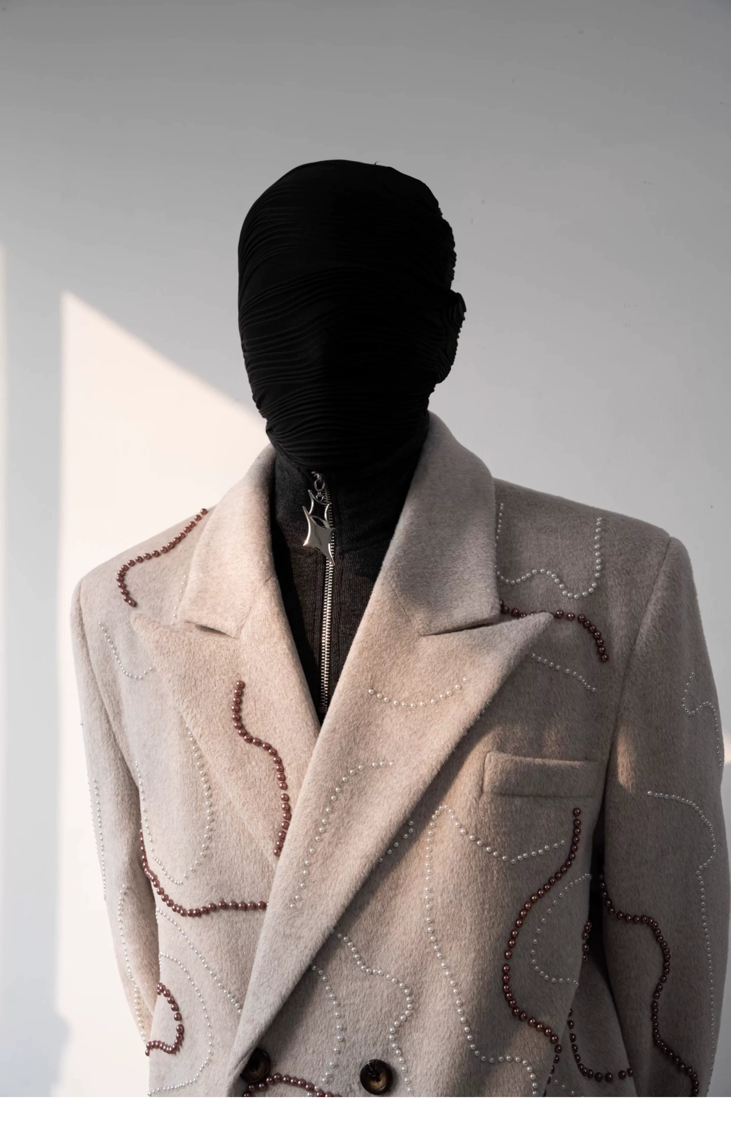 Sandstone Topograph Stitch Coat