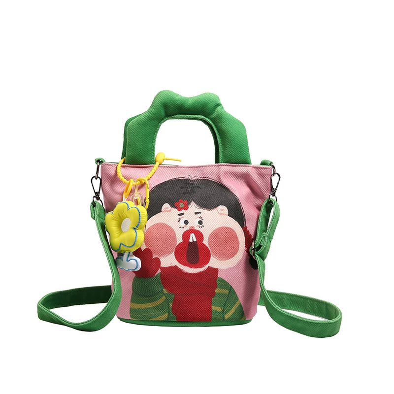 Giggles & Bows Cartoon Tote