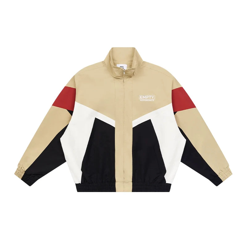 Vintage-Inspired Patchwork Vintage Sports Jacket - chiclara