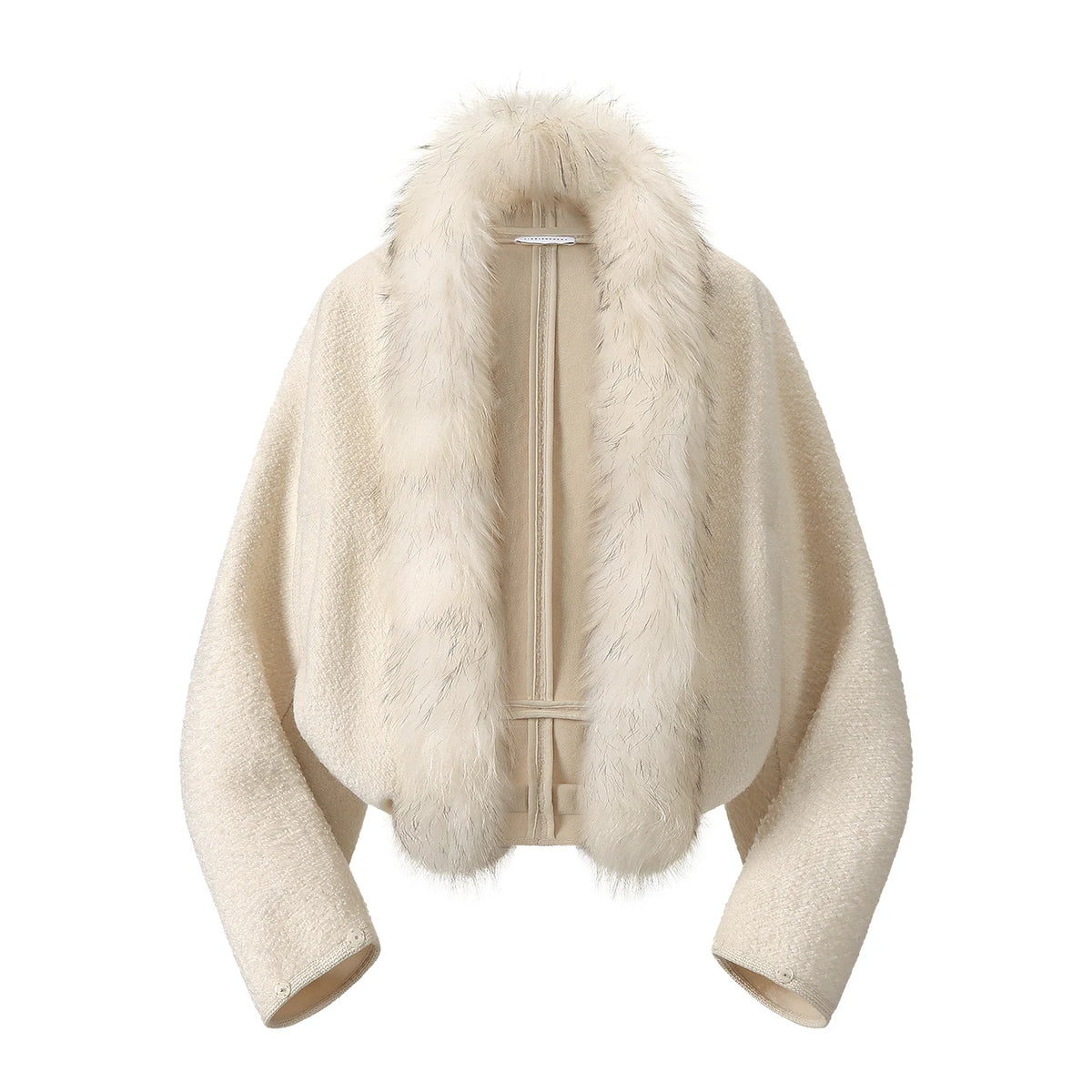 Boucle Fur Collar Jacket