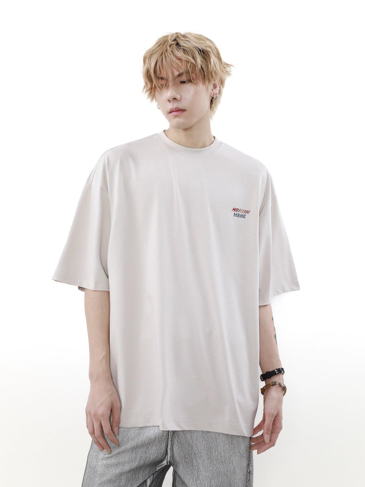 Mrnearly Minimalist Logo Oversized Tee - Unisex Urban Streetwear Essential