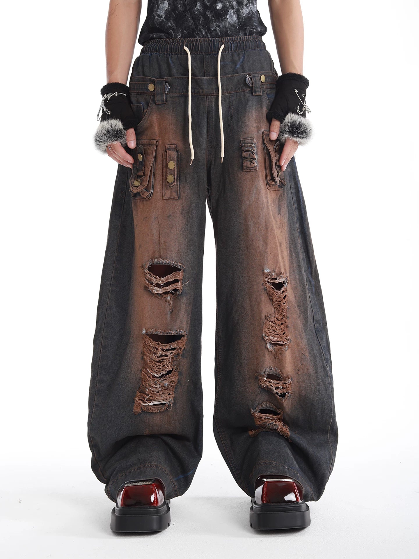 Riot Relic Distressed Denim Pants