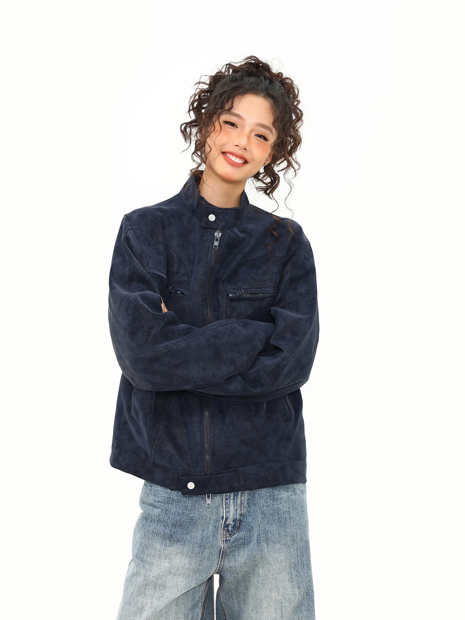 Drift Faux Suede Zip Jacket