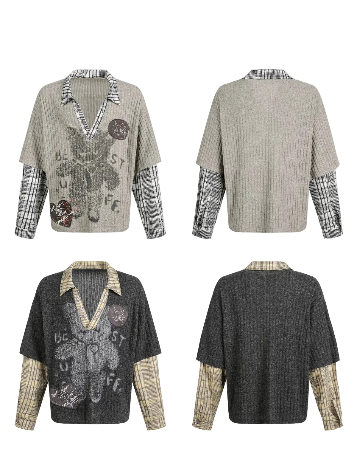 Harvest Patchwork Plaid Nomad Pullover