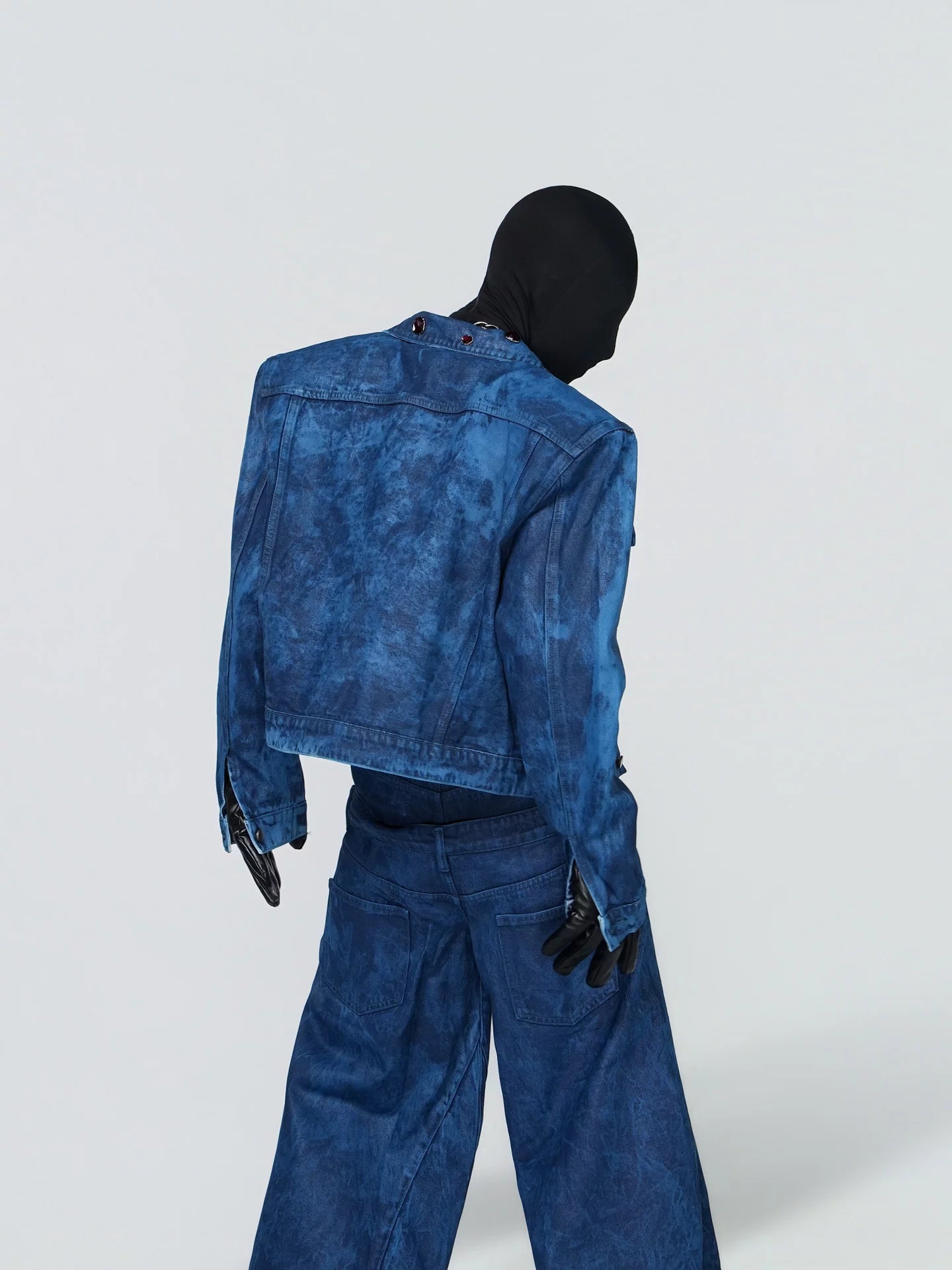 Abyss Signal Grommet-Collar Denim Jacket