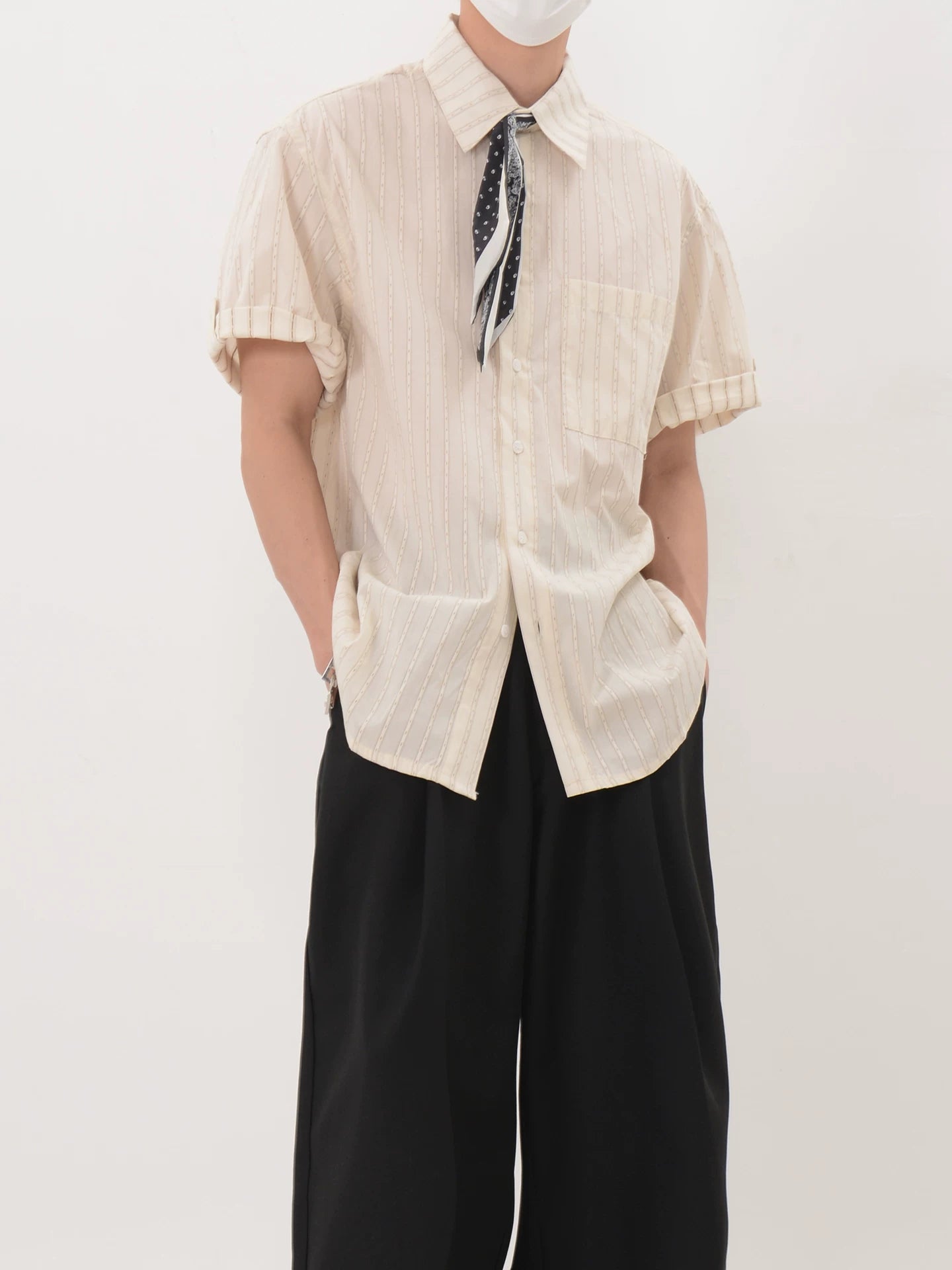 Bandana Chainstripe Short Sleeve Shirt