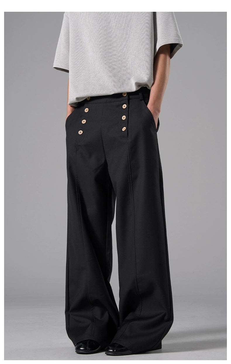 Harbor Brigade Button Wide Trousers