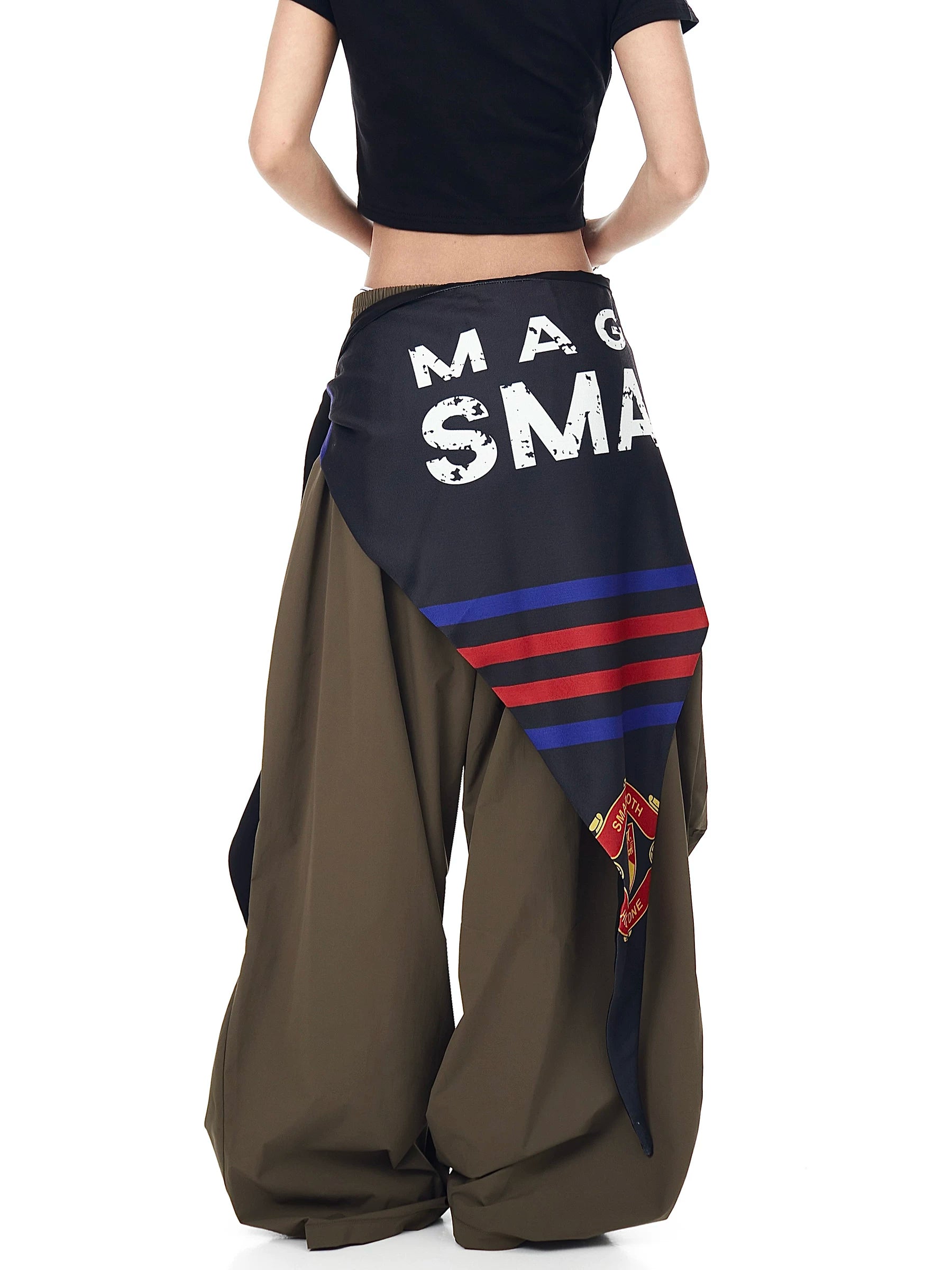 Varsity Drape Parachute Cargo Pants