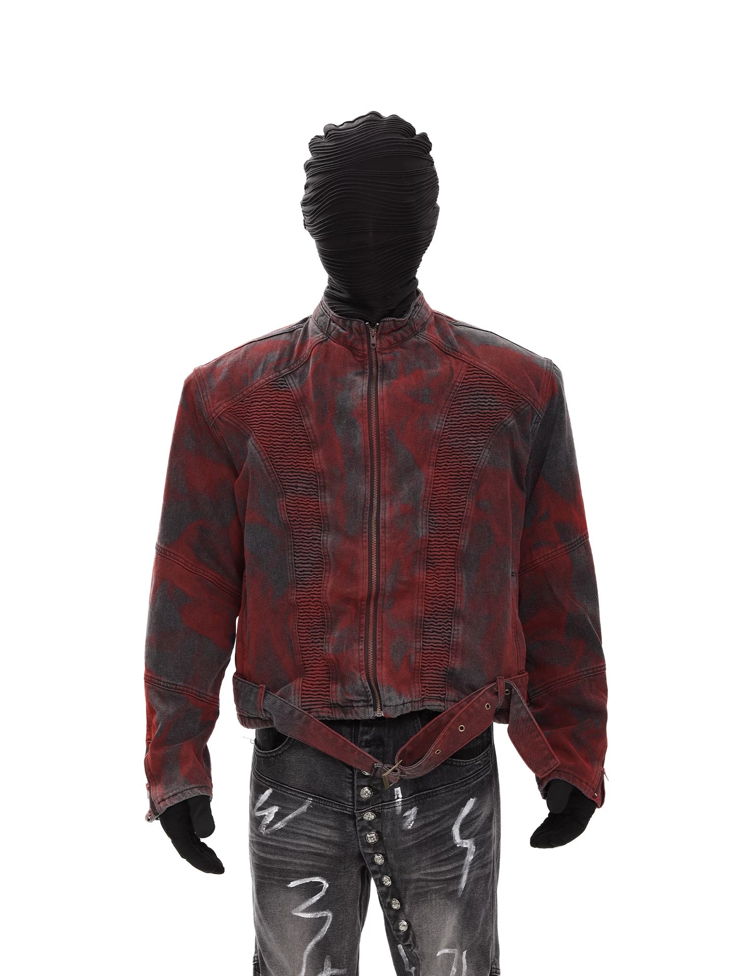Inferno Drift Ruched Denim Jacket