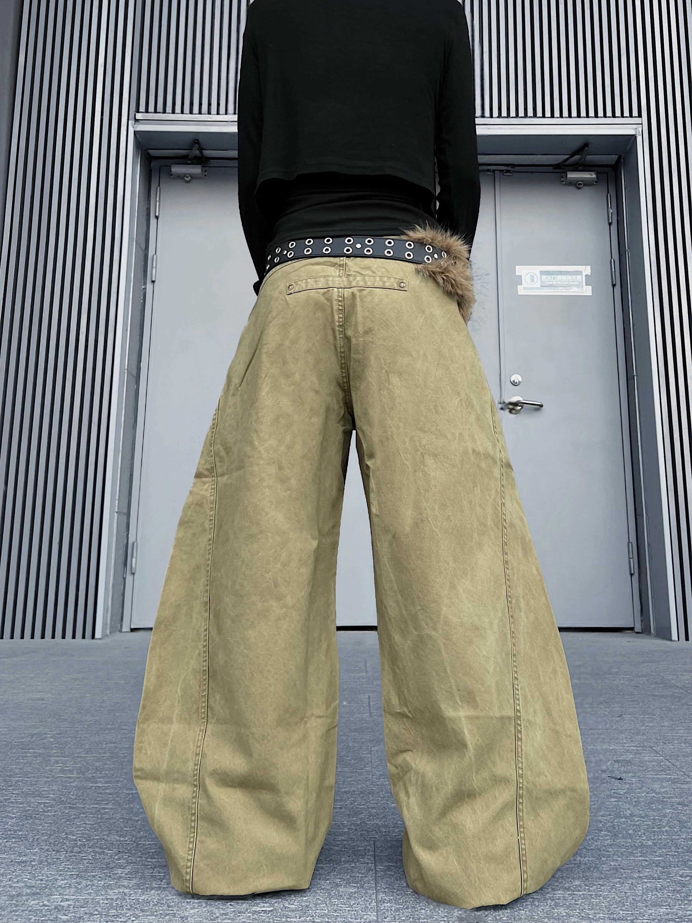 Men's Panel Seam Wide-Leg Pants