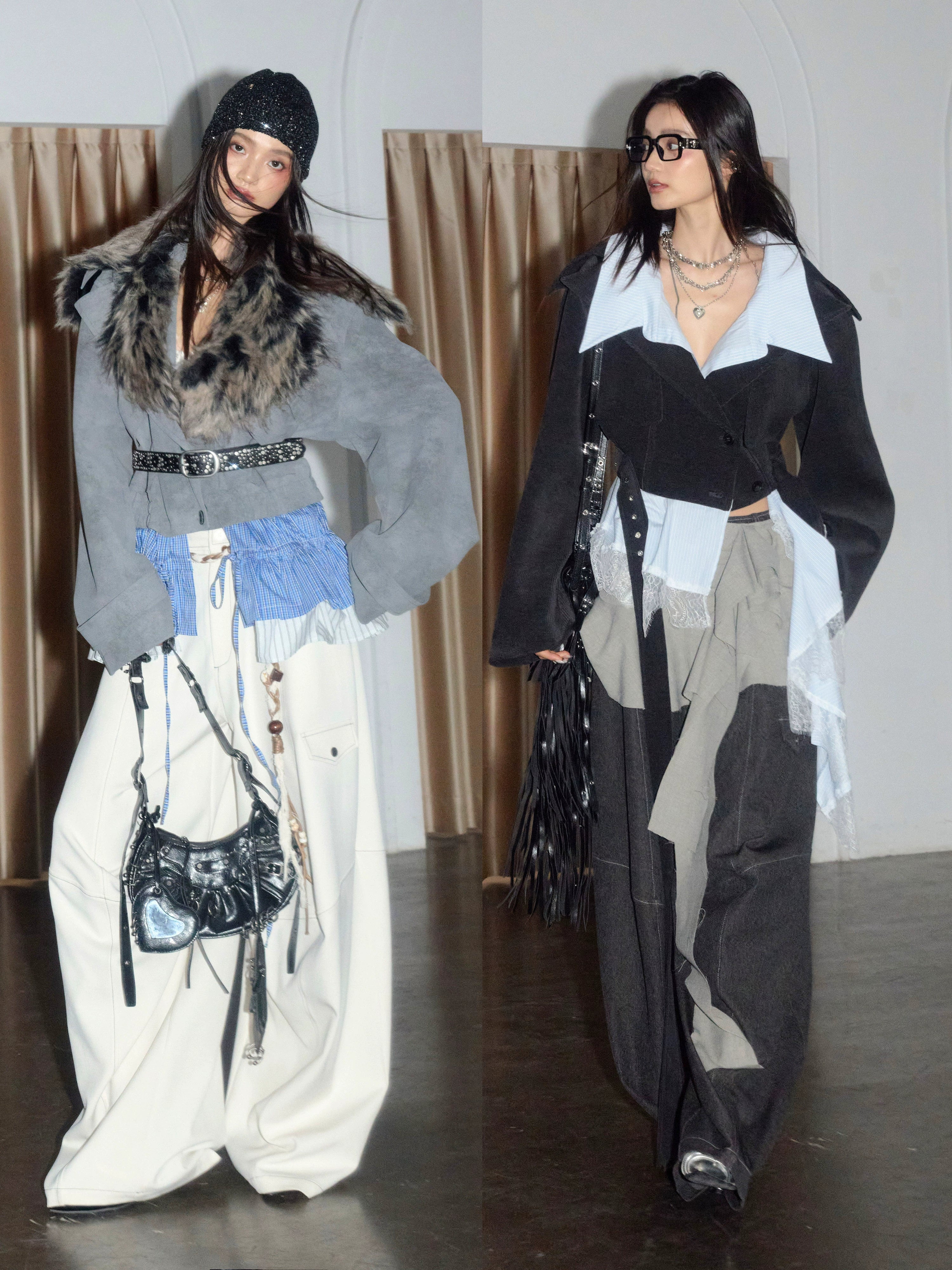 Contrast Stitch Urban Cargo Trousers