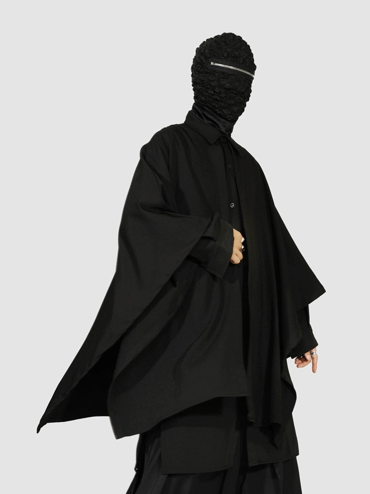 Avant-Garde Oversized Black Shirt
