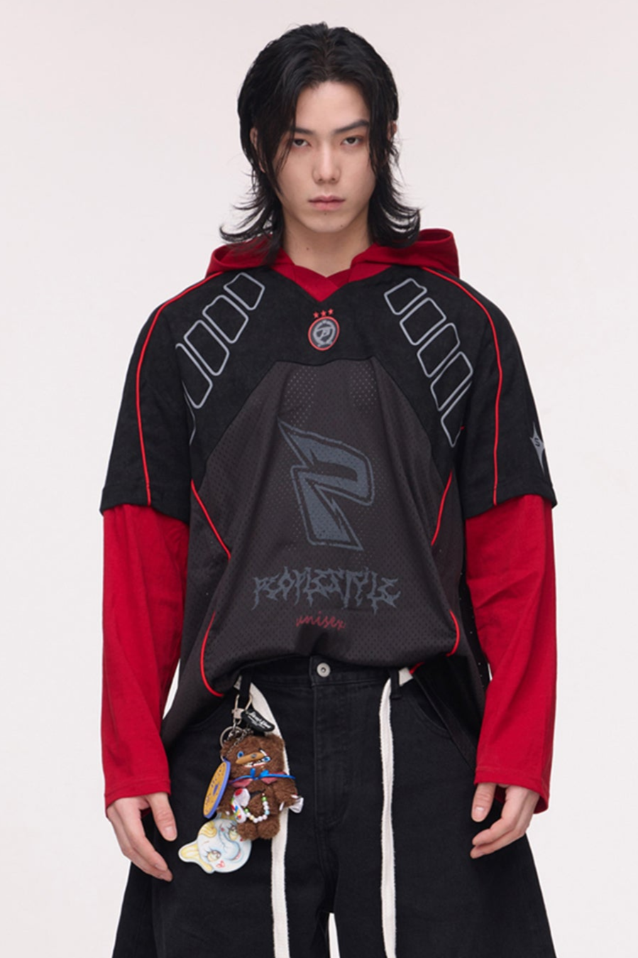Men's Patchwork Quick-Dry Hooded T-Shirt