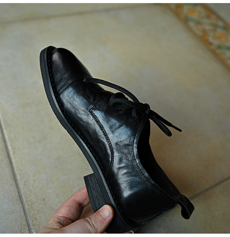 Obsidian Square Oxford Shoes