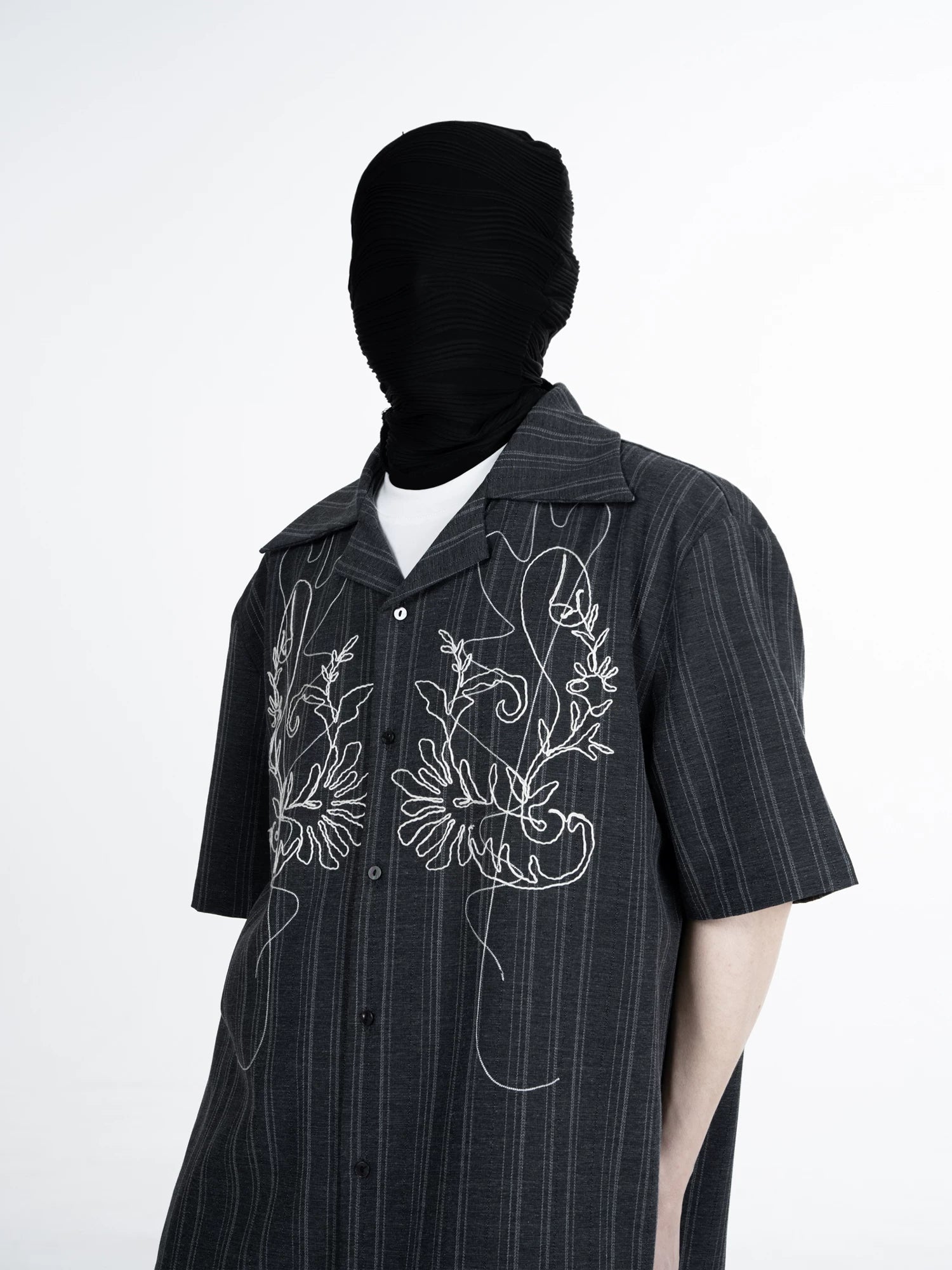 Charcoal Linework Crest Shirt