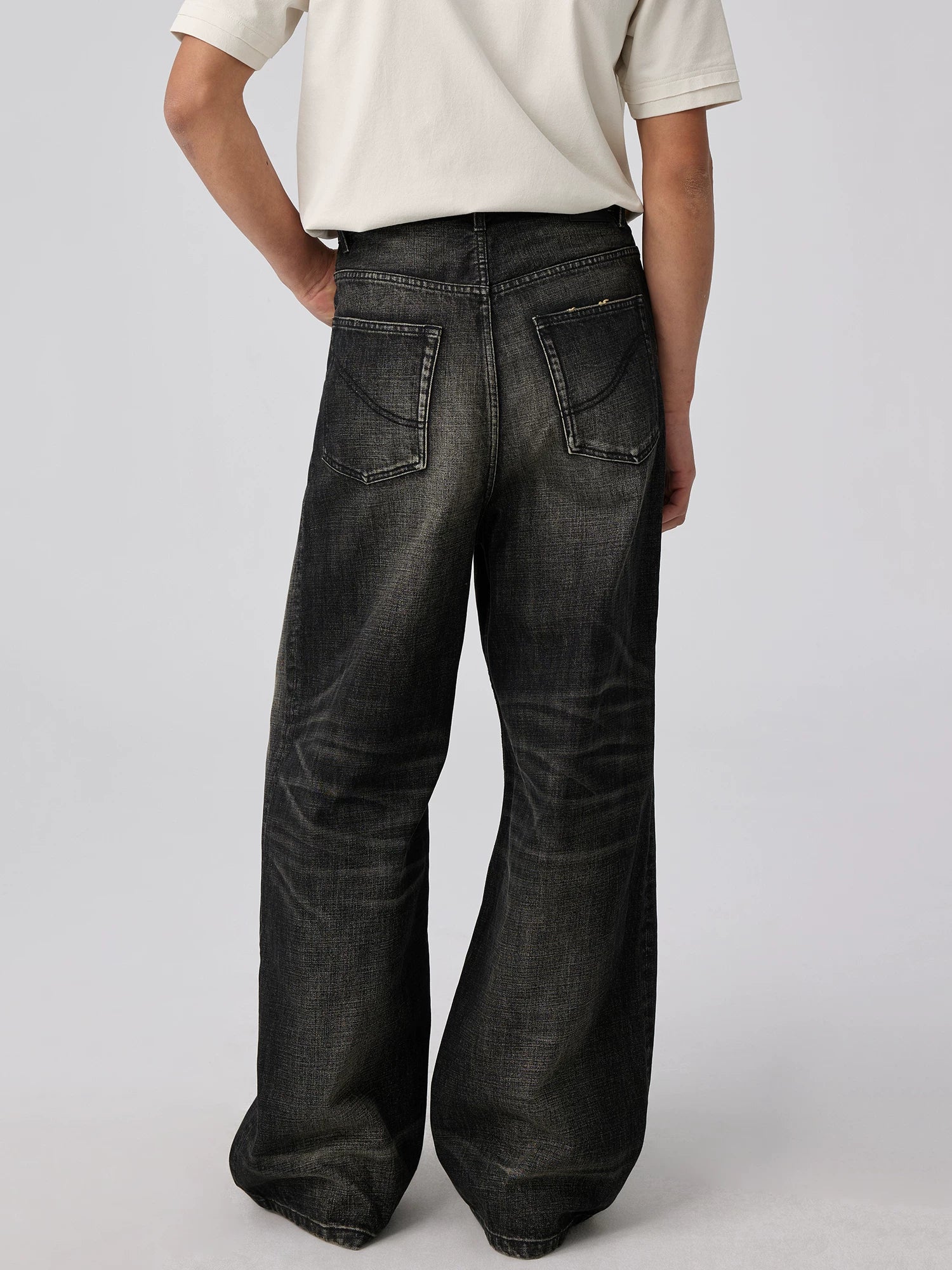 Shadow Wash Baggy Denim Jeans